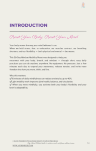 30-Day Self-Paced Mobility + Mindset Program (EN + FR eBook)